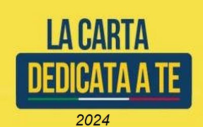 Carta dedicata a te 2024